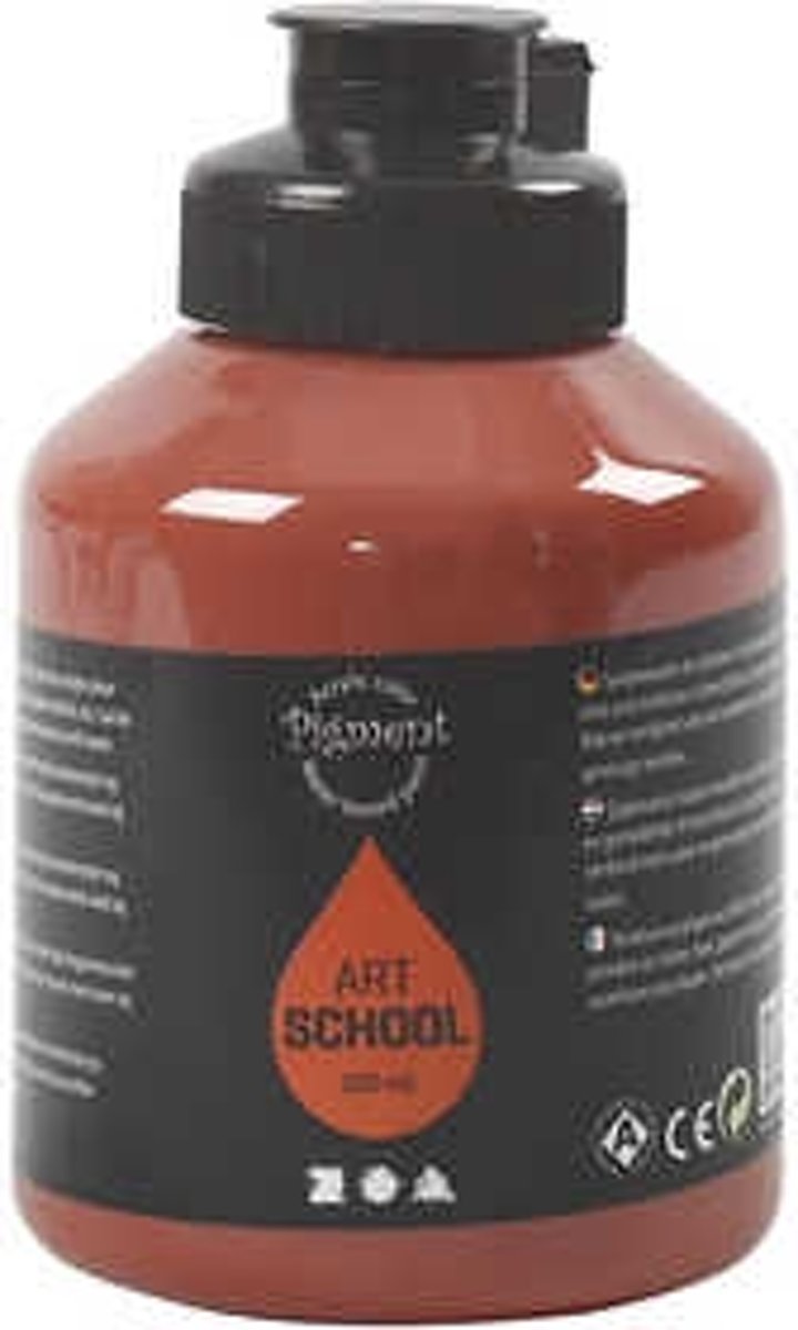 Pigment Art School, burnt sienna, semi-opaque, , 500ml [HOB-35418]